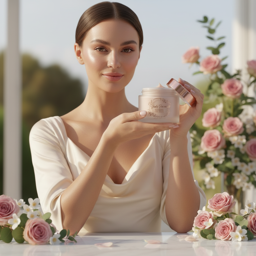 Face Mask - Model Holding Product