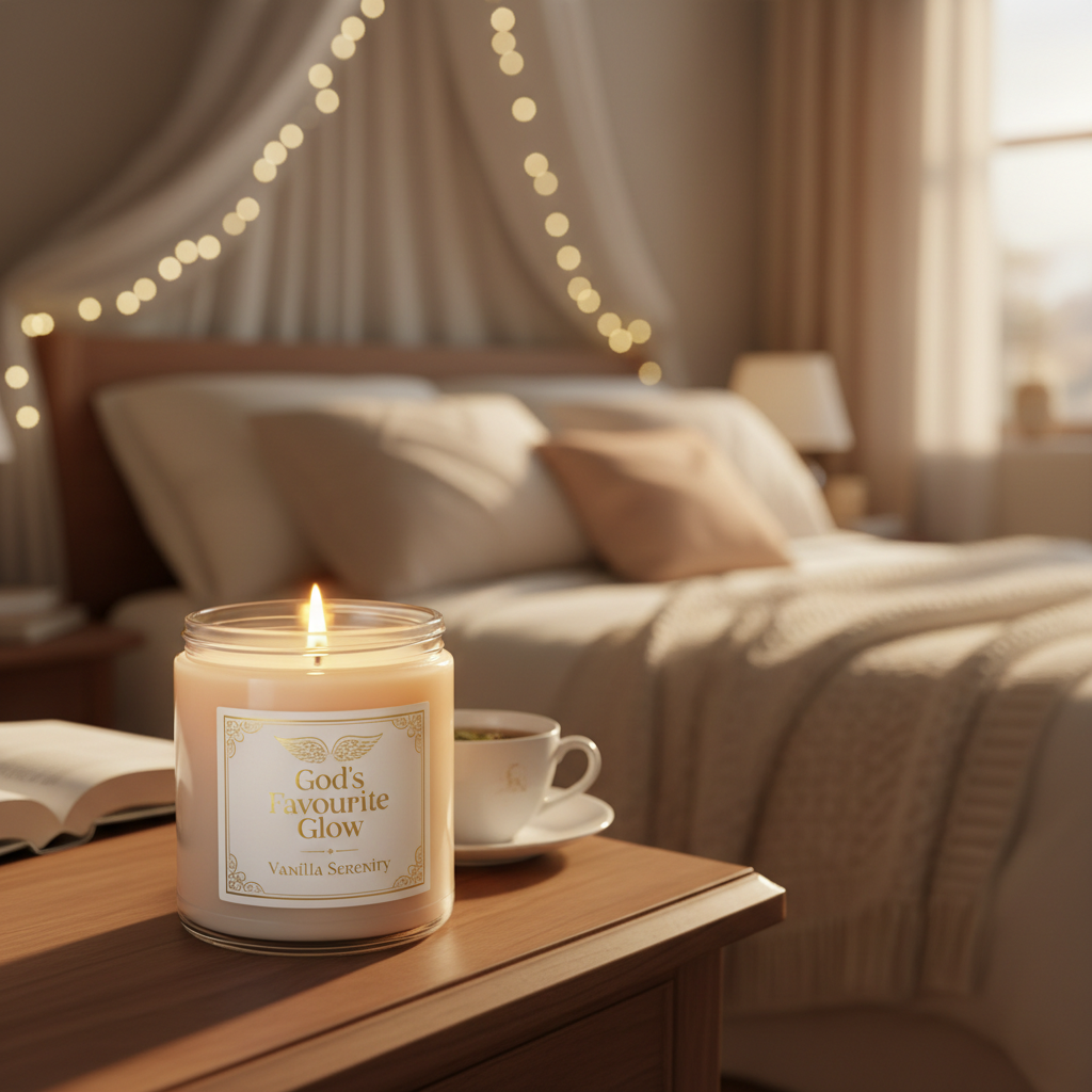 God's Favourite Glow — Vanilla Serenity lifestyle