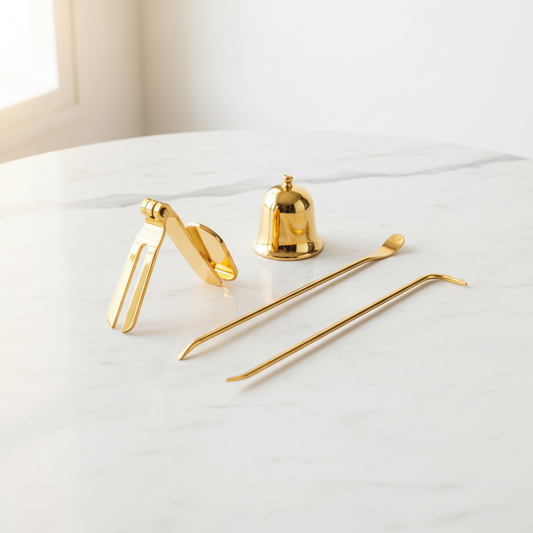 Luxury Candle Care Kit on marble surface