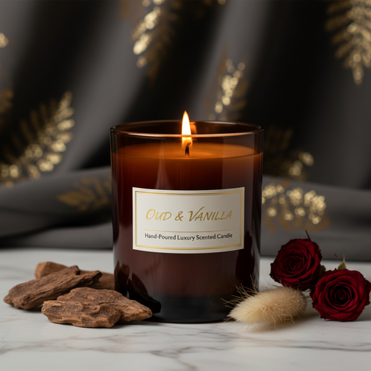Signature Oud & Vanilla Candle by God's Favourite