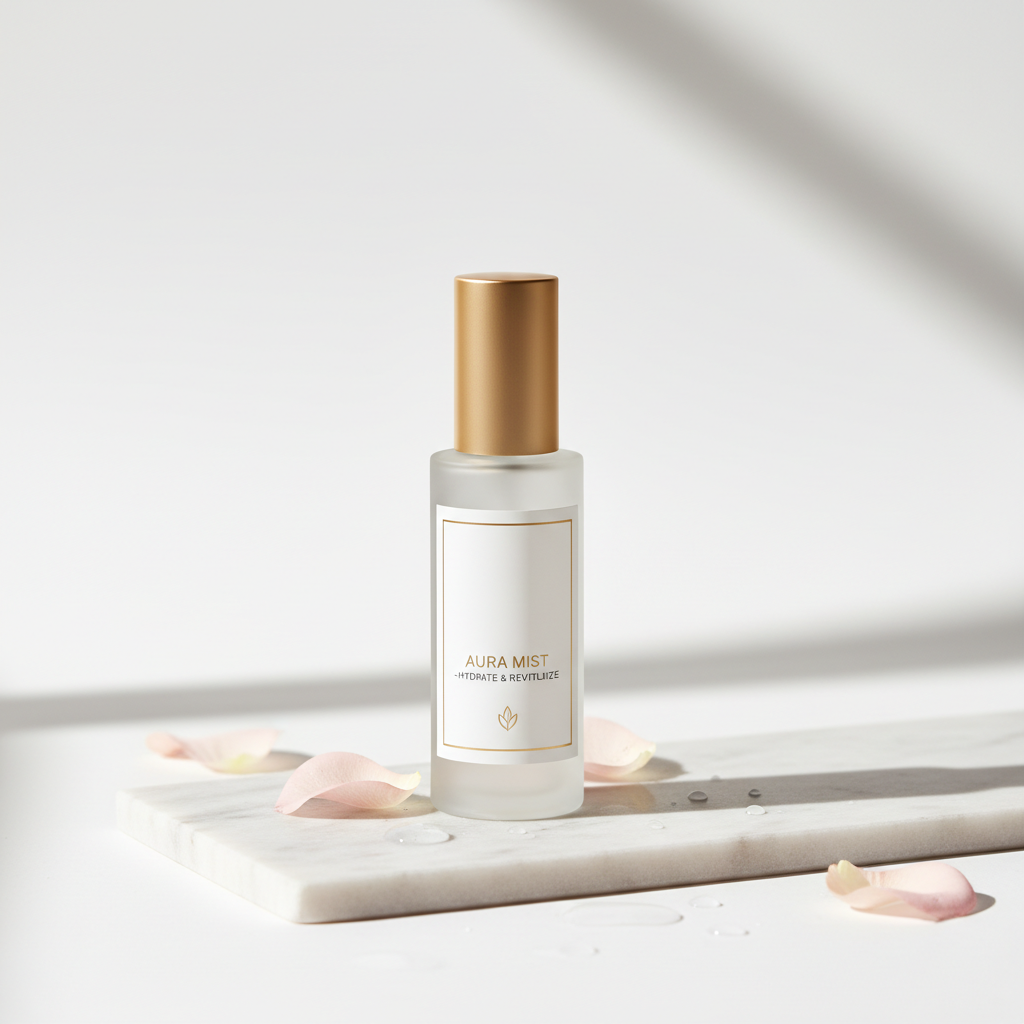 Luxury Hydrating Facial Mist on marble surface