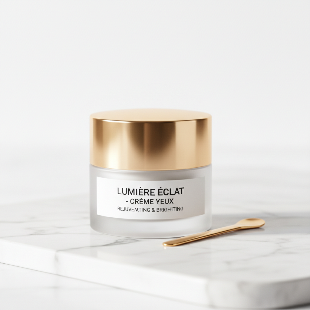 Luxury Brightening Eye Cream on marble surface